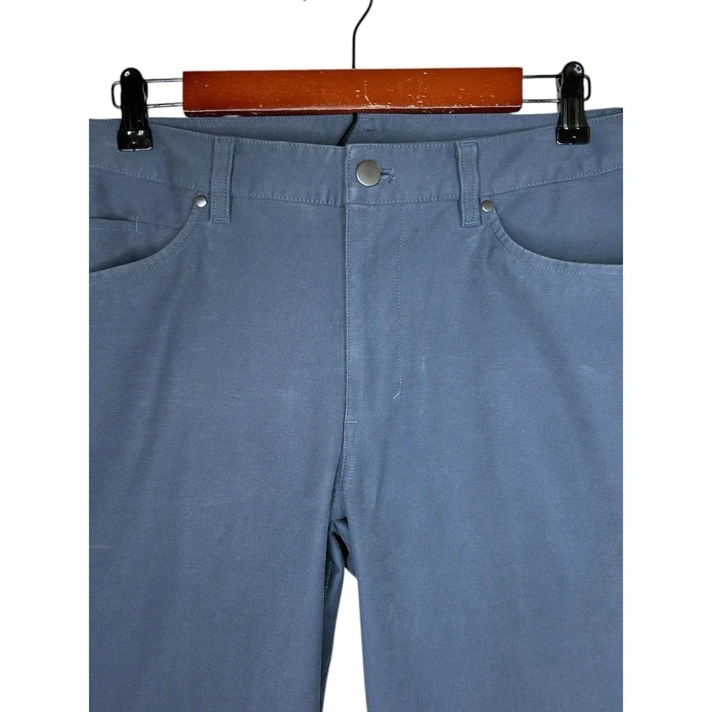 Lululemon ABC Slim-Fit 5 Pocket Pant Utilitech Jean Mens 34W 33L River Blue